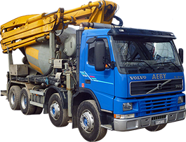 Aeby Transport Fribourg camion pompe &agrave; b&eacute;ton-malaxeur