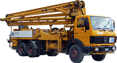 Aeby Transport Fribourg camion pompe &agrave; b&eacute;ton Schwing KVM 31